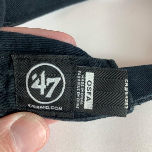 San Francisco Giants MLB Black 47 Brand Strapback Adjustable Visor - Picture 6 of 6